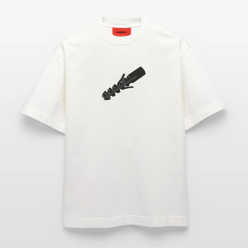 Fiche murale pour vis T-shirt bio épais oversize fabriqué en UE