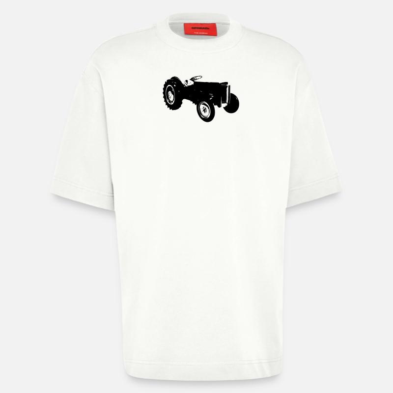 old tractor alter Traktor - Heavyweight T-Shirt - made by SPREAD - OFF WHITE