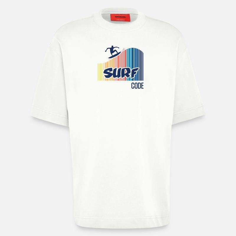 Surfcode - Heavyweight T-Shirt - made by SPREAD  - OFF WHITE