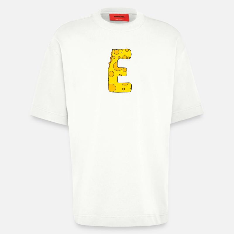 Buchstabe E - Heavyweight T-Shirt - made by SPREAD  - OFF WHITE