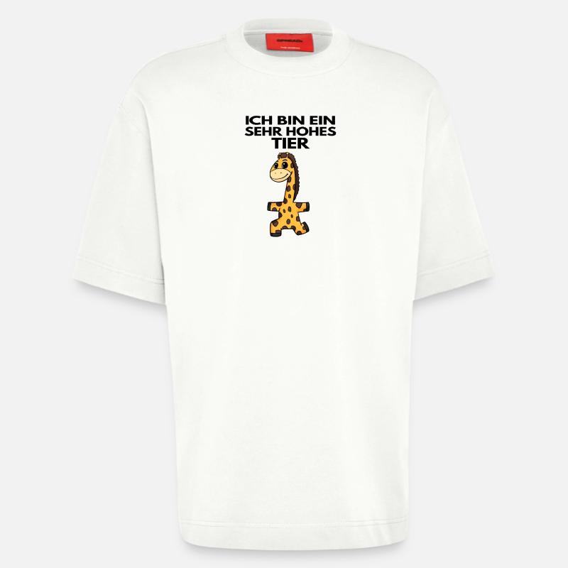 Teamleiter Giraffe Trainer Leitung Chef - Heavyweight T-Shirt - made by SPREAD - OFF WHITE