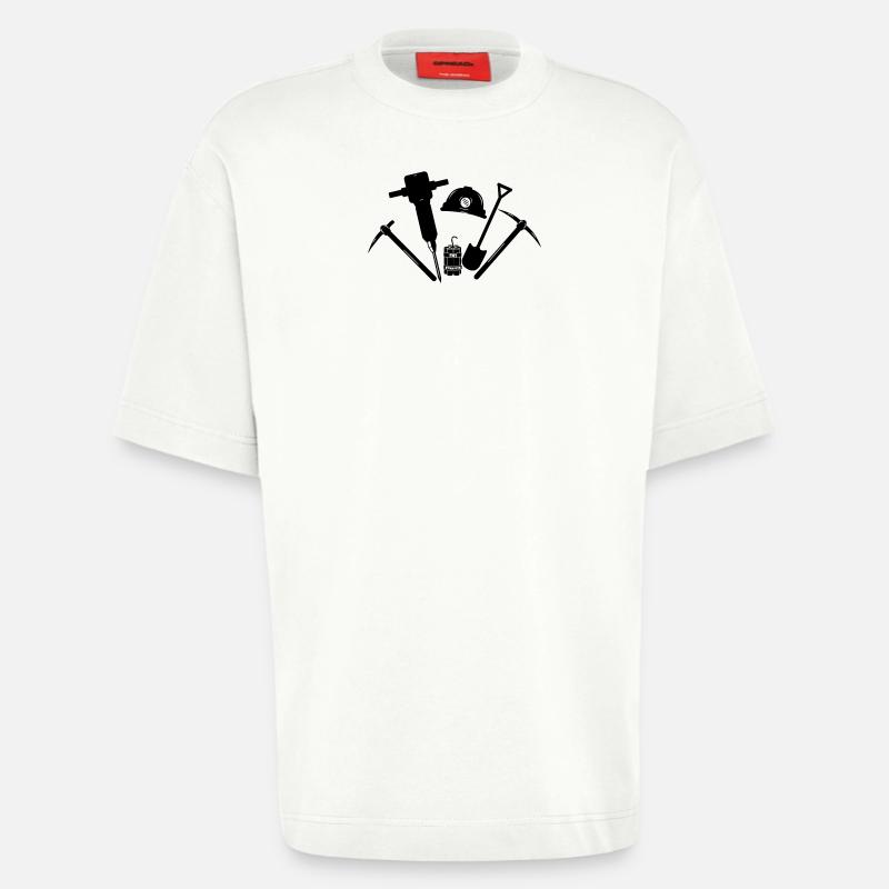 Miner-Tools - Heavyweight T-Shirt - made by SPREAD  - OFF WHITE