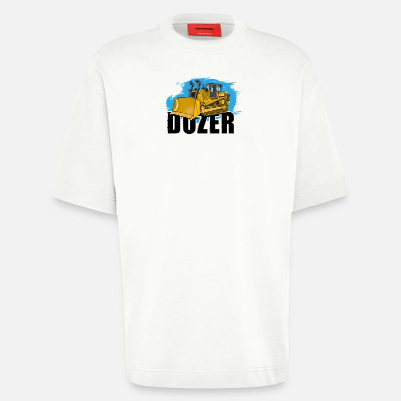 Bulldozer oder Planierraupe - Heavyweight T-Shirt - made by SPREAD  - OFF WHITE
