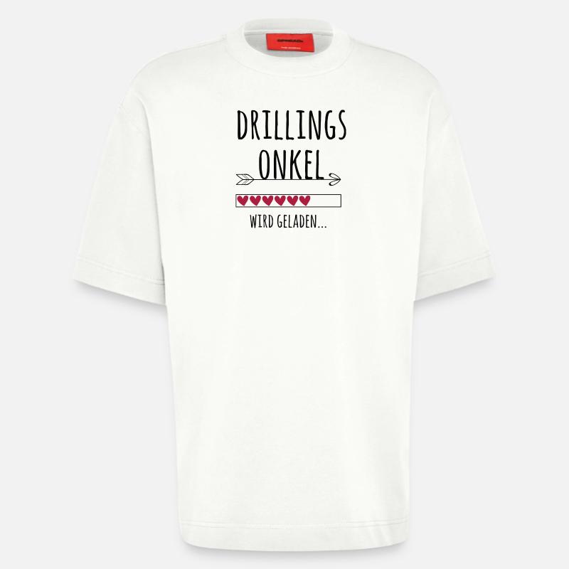 werdender Drillingsonkel Schwangerschaft Drillinge - Heavyweight T-Shirt - made by SPREAD - OFF WHITE