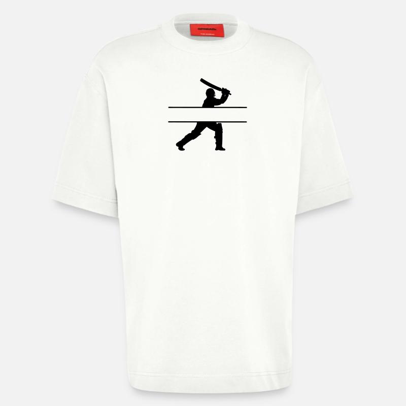 Cricket Eigenname Banner - Heavyweight T-Shirt - made by SPREAD  - OFF WHITE
