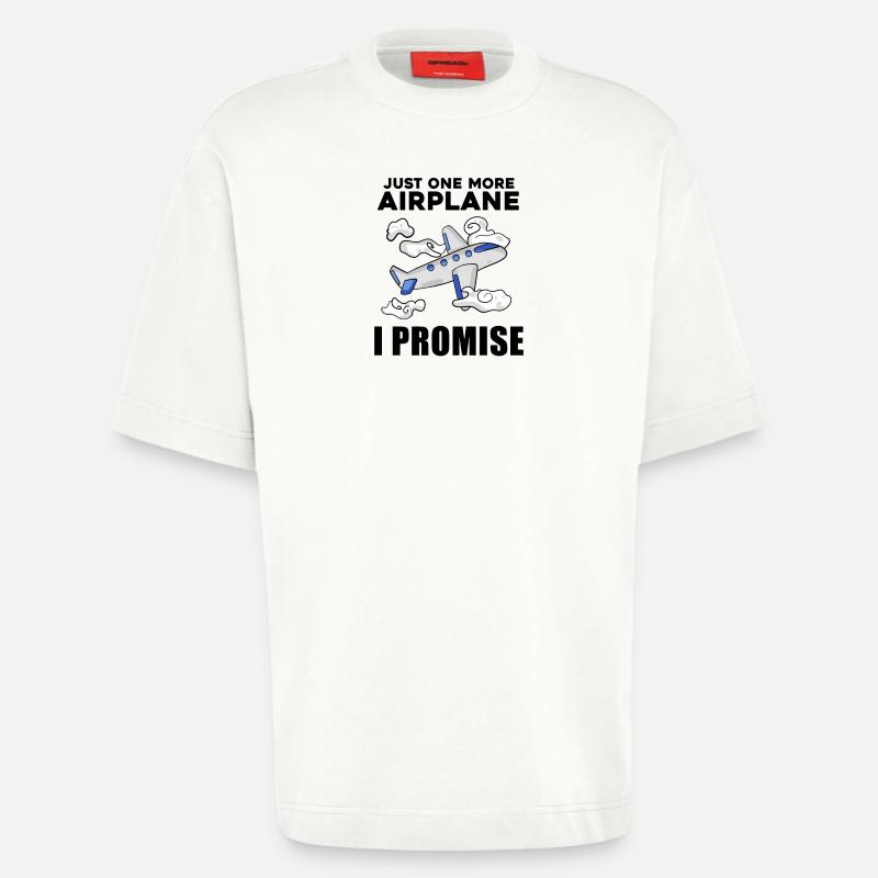 Flugzeug Pilot Spruch Geschenk - Heavyweight T-Shirt - made by SPREAD  - OFF WHITE