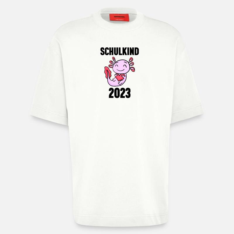 Schuldkind Einschulung 2023 - Heavyweight T-Shirt - made by SPREAD  - OFF WHITE
