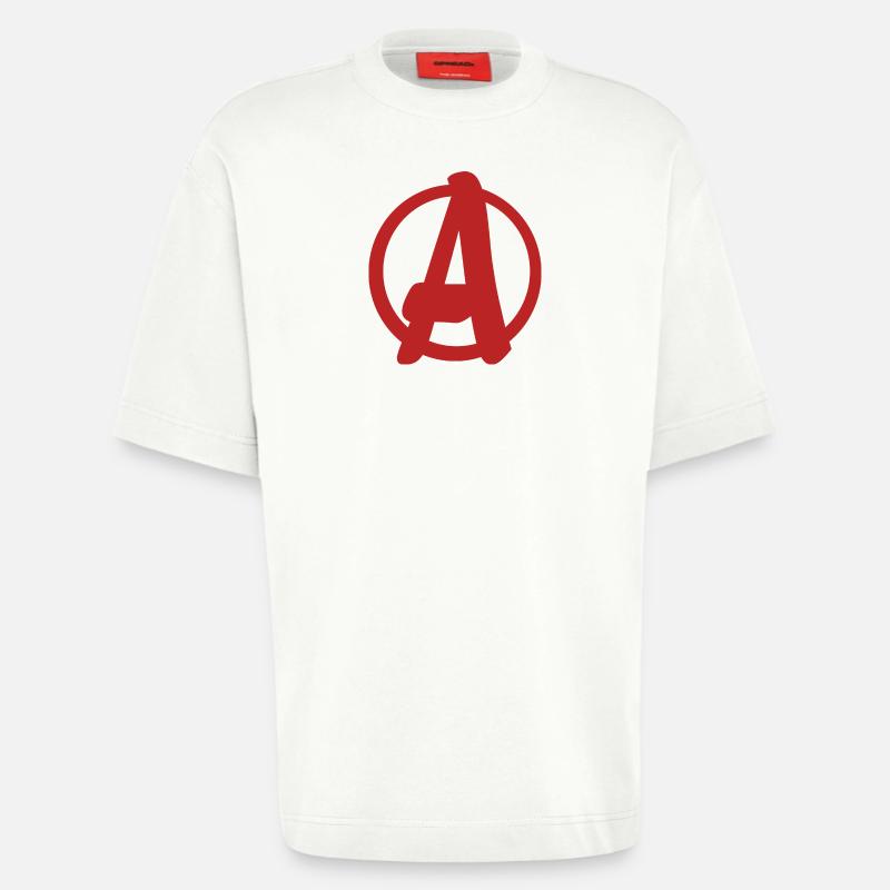 Cooles, einfaches A-Logo - Heavyweight T-Shirt - made by SPREAD  - OFF WHITE