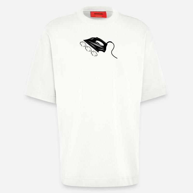 Dampfbügeleisen oder Bügeleisen - Heavyweight T-Shirt - made by SPREAD  - OFF WHITE