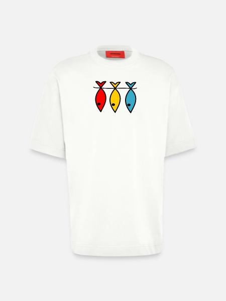 RETIREMENT. HAPPY RETIREMENT. HAPPY RETIREMENT - Heavyweight T-Shirt - made by SPREAD  - OFF WHITE