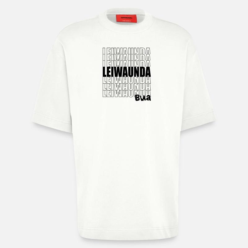 Leiwaunda Bua - großartiger, toller Junge, Bub - Heavyweight T-Shirt - made by SPREAD  - OFF WHITE