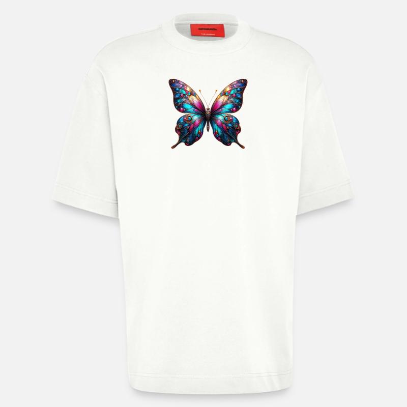 Schmetterling - Heavyweight T-Shirt - made by SPREAD  - OFF WHITE