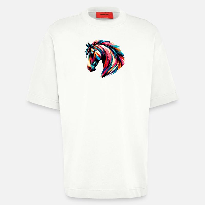 Pferd - Heavyweight T-Shirt - made by SPREAD  - OFF WHITE