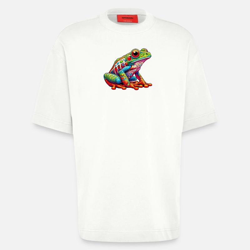 Frog - Heavyweight T-Shirt - made by SPREAD  - OFF WHITE