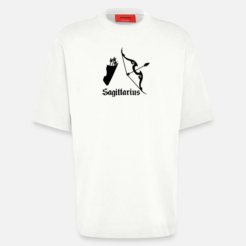 Pfeil und Bogen Schütze Schütze - Heavyweight T-Shirt - made by SPREAD  - OFF WHITE