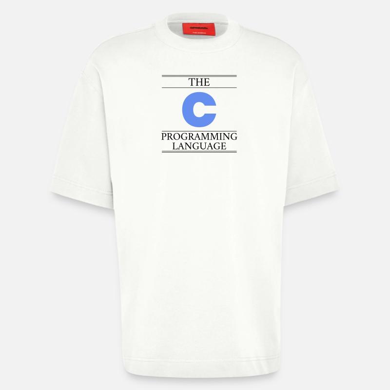 Le langage de programmation C - T-shirt bio épais oversize fabriqué en UE - OFF WHITE