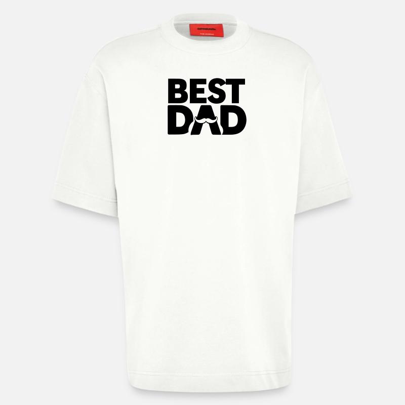 Bester Papa – Papa Geschenk Design - Heavyweight T-Shirt - made by SPREAD  - OFF WHITE
