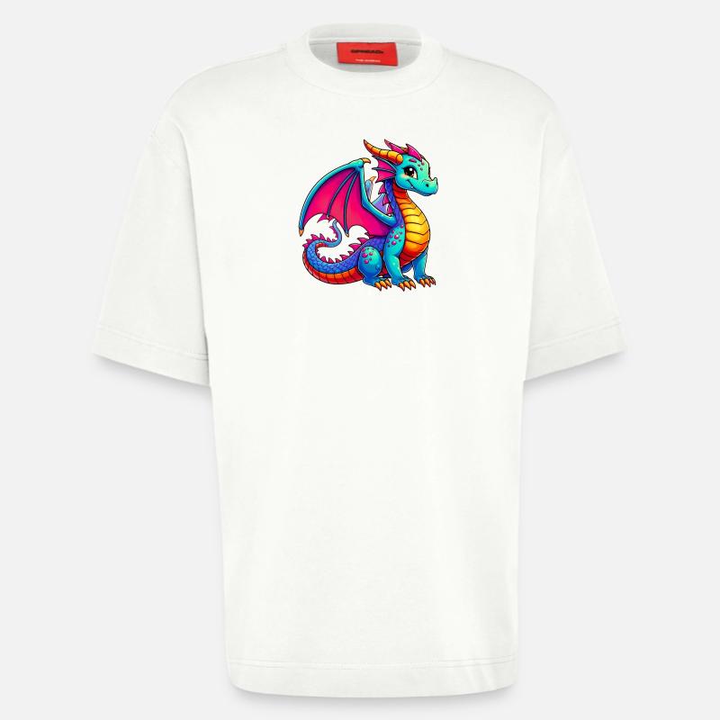 Drache - Heavyweight T-Shirt - made by SPREAD - OFF WHITE