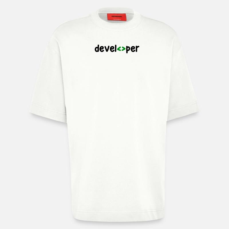 Developer Spruch Coden Softwareentwickler Nerd - Heavyweight T-Shirt - made by SPREAD  - OFF WHITE