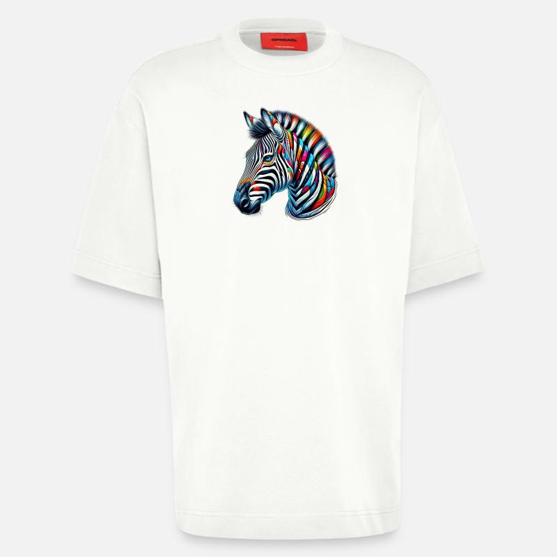 Zebra - Heavyweight T-Shirt - made by SPREAD  - OFF WHITE