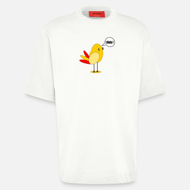 SPANIEN LÄNDERFAHNE SPANISCH VOGEL - Heavyweight T-Shirt - made by SPREAD  - OFF WHITE