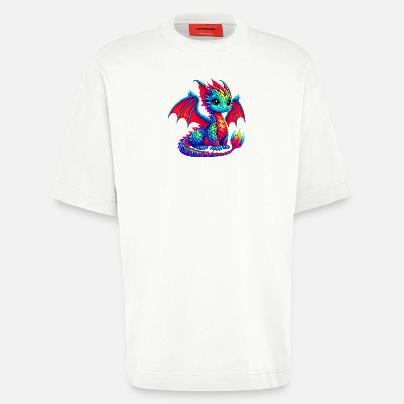 Drache - Heavyweight T-Shirt - made by SPREAD - OFF WHITE