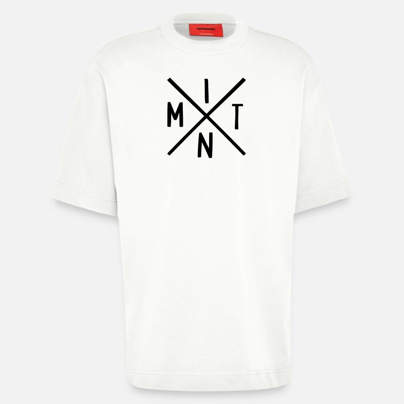 MINT Fächer - Heavyweight T-Shirt - made by SPREAD - OFF WHITE