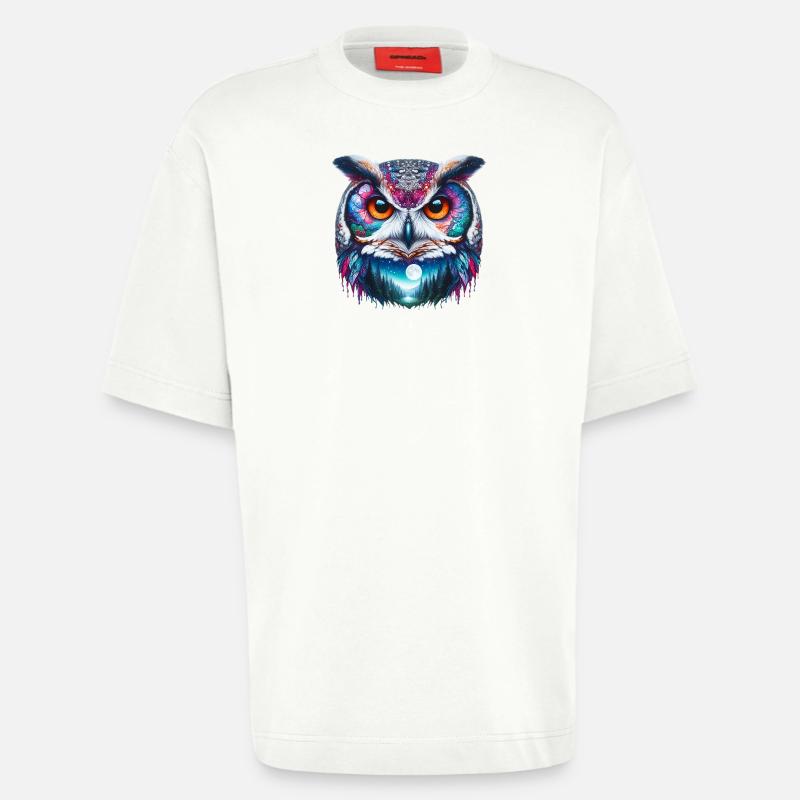 Eule - Heavyweight T-Shirt - made by SPREAD  - OFF WHITE