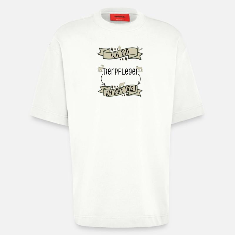 Lustiger Tierpfleger Spruch - ich darf das! - Heavyweight T-Shirt - made by SPREAD  - OFF WHITE