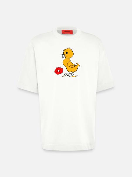 Easter chicks Happy Easter - Heavyweight T-Shirt - made by SPREAD - OFF WHITE