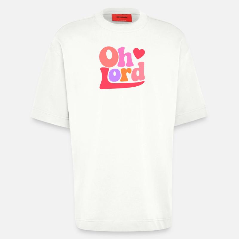 Oh Lord - Heavyweight T-Shirt - made by SPREAD  - OFF WHITE