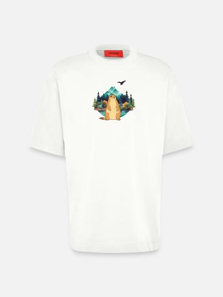 Murmeltier - Heavyweight T-Shirt - made by SPREAD - OFF WHITE