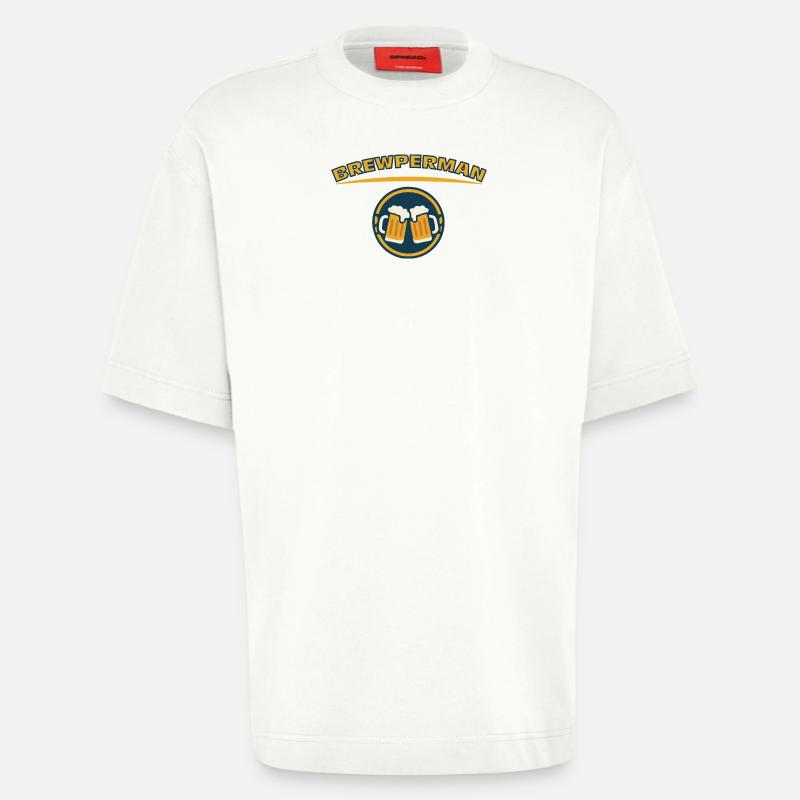 BREWPERMAN - Heavyweight T-Shirt - made by SPREAD  - OFF WHITE