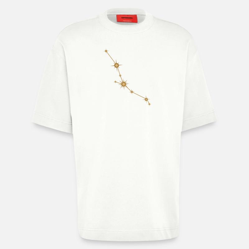 Sternbild Stier Sternzeichen Sternzeichen Golden - Heavyweight T-Shirt - made by SPREAD - OFF WHITE