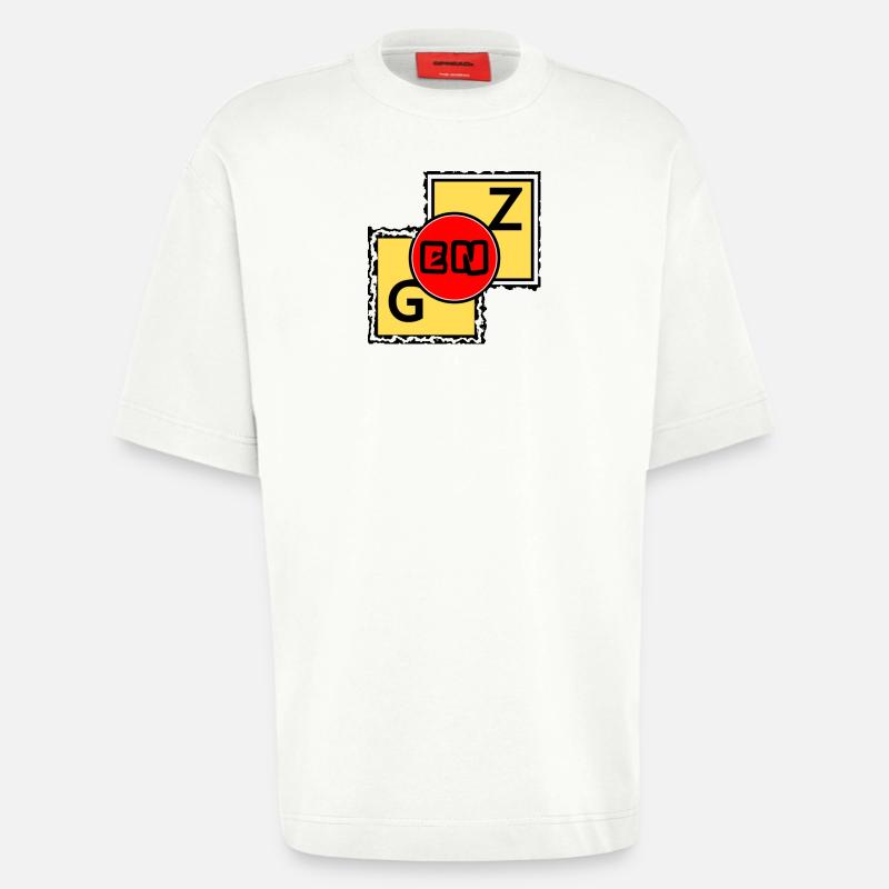 GEN Z Blocks - Heavyweight T-Shirt - made by SPREAD  - OFF WHITE