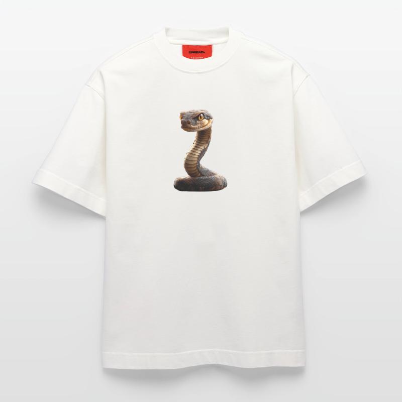 serpent, python, cobra, serpent à sonnettes, serpents T-shirt bio épais oversize fabriqué en UE