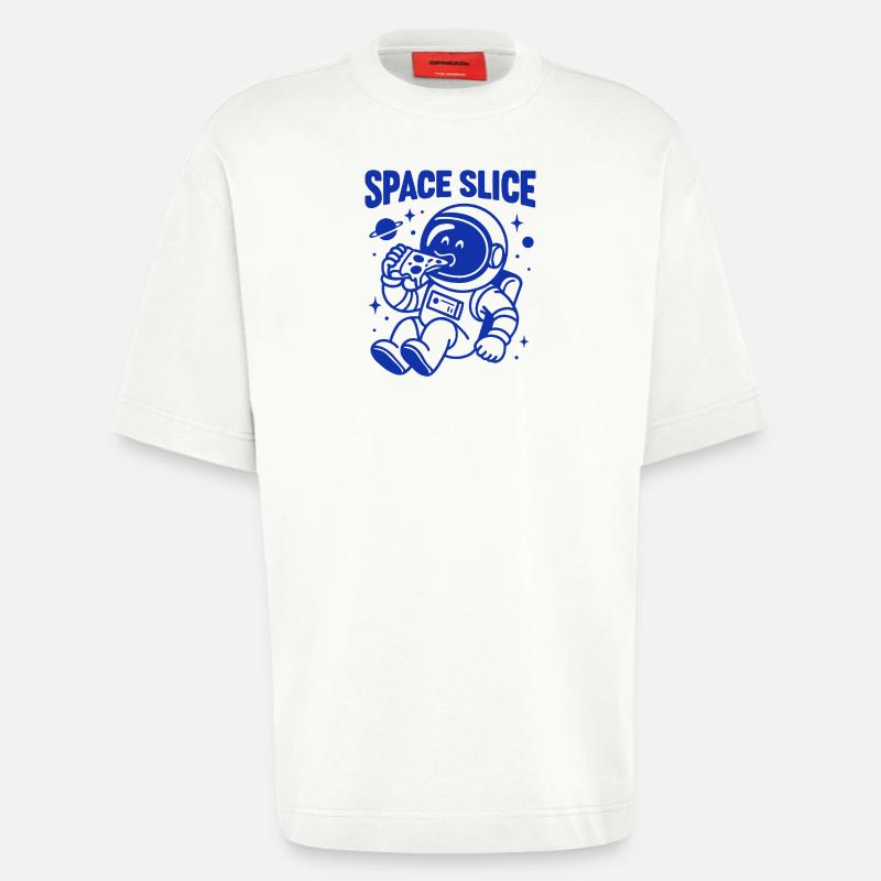 Conception de bébé astronaute de l’espace - T-shirt bio épais oversize fabriqué en UE - OFF WHITE