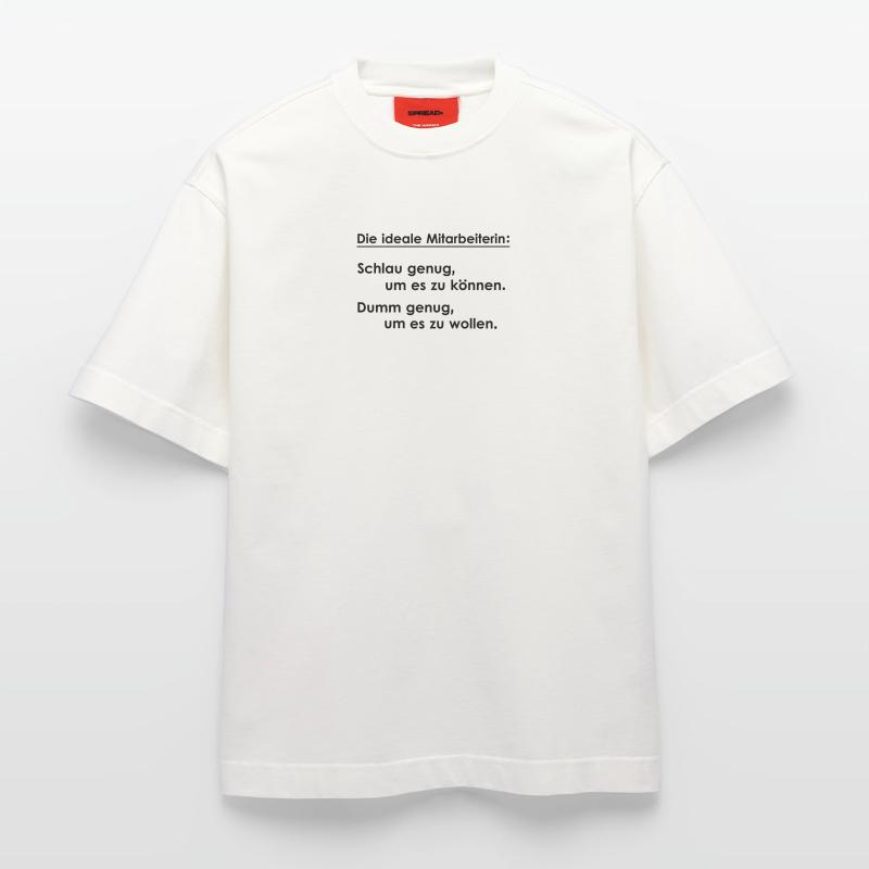 L’employé idéal T-shirt bio épais oversize fabriqué en UE