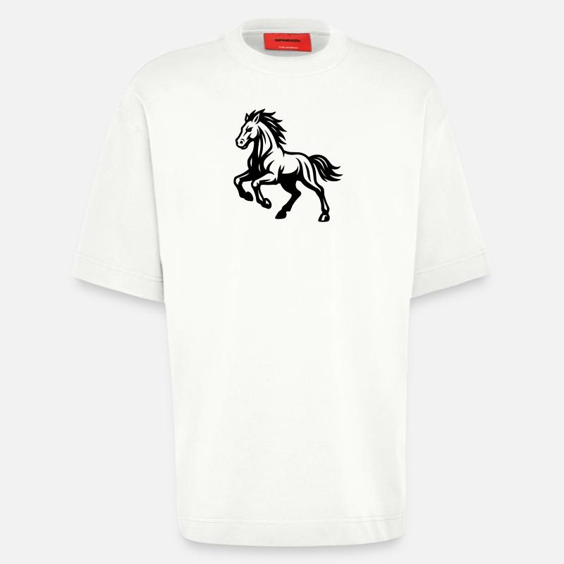 Pferd  - Heavyweight T-Shirt - made by SPREAD  - OFF WHITE