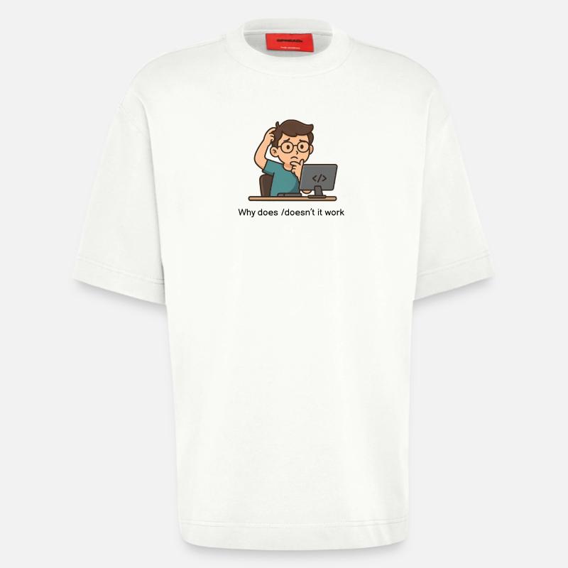 Why does/doesn't it work - Heavyweight T-Shirt - made by SPREAD  - OFF WHITE