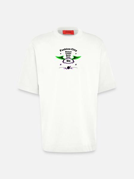 Fashion_City - Heavyweight T-Shirt - made by SPREAD - OFF WHITE