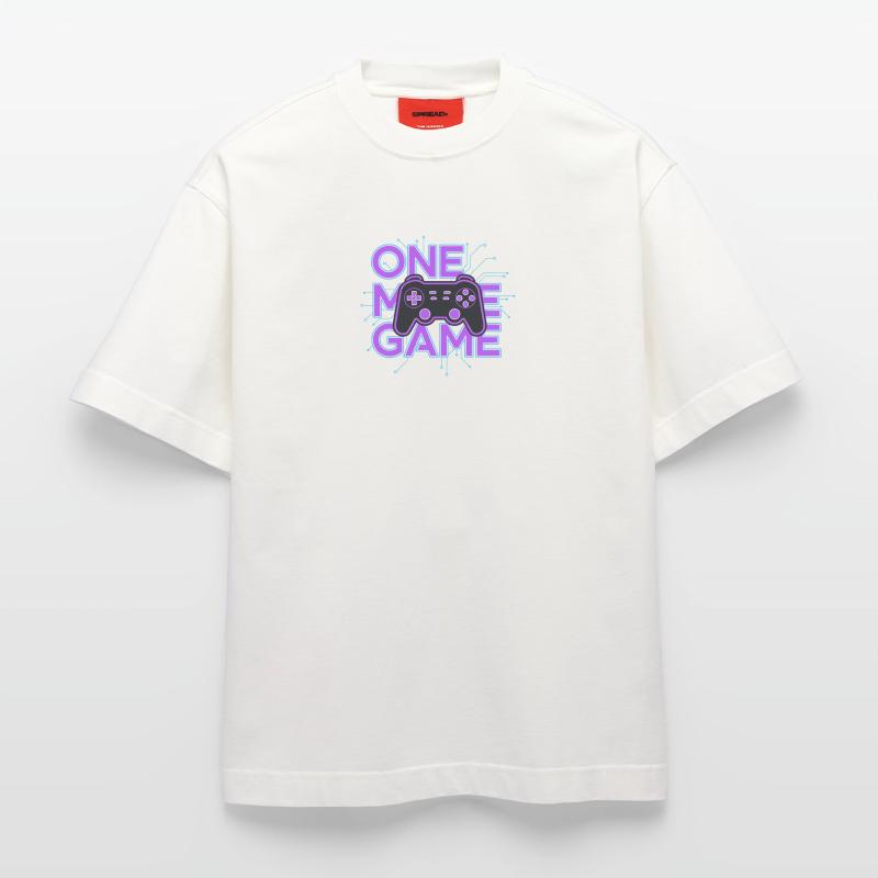 One Game Controller Neon Circuit Heavyweight T-Shirt - made by SPREAD 