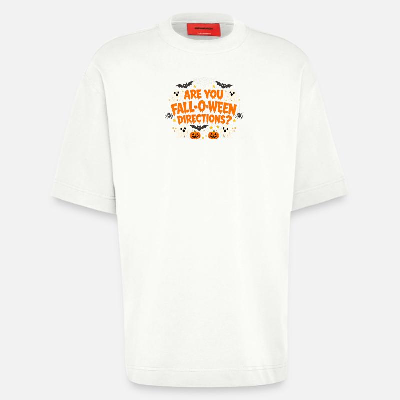 Bist du ein Herbst-O-Ween-Anleitungslehrer? Hallow - Heavyweight T-Shirt - made by SPREAD  - OFF WHITE