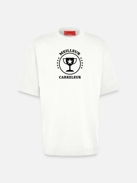 Best Tiler - Heavyweight T-Shirt - made by SPREAD - OFF WHITE