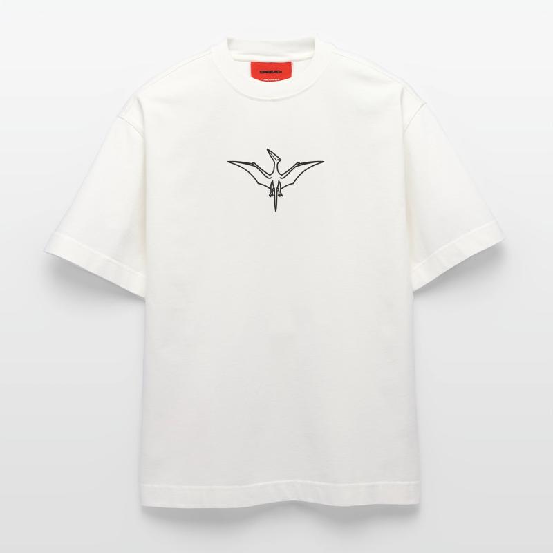 ptérodactyle T-shirt bio épais oversize fabriqué en UE
