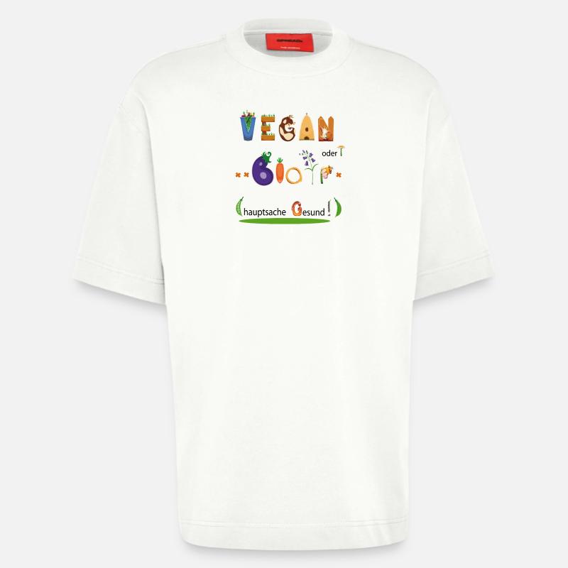 Vegan oder Bio - Heavyweight T-Shirt - made by SPREAD  - OFF WHITE