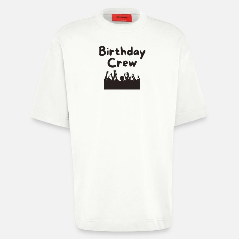 Birthday Crew - Heavyweight T-Shirt - made by SPREAD  - OFF WHITE