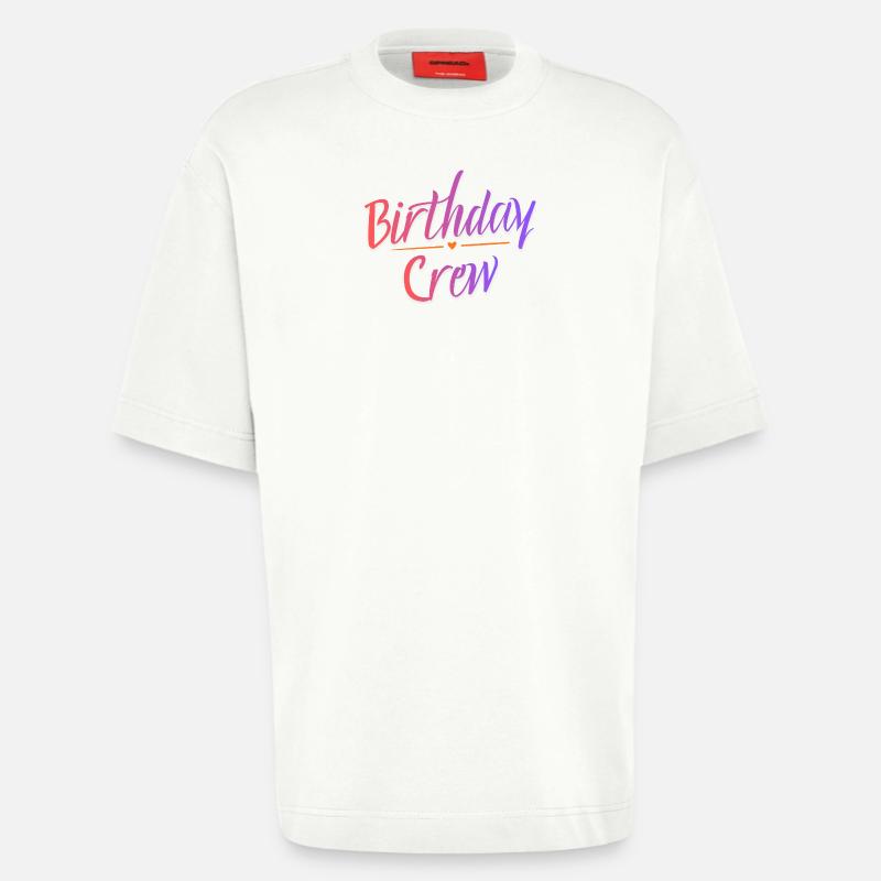Birthday Crew - Heavyweight T-Shirt - made by SPREAD  - OFF WHITE