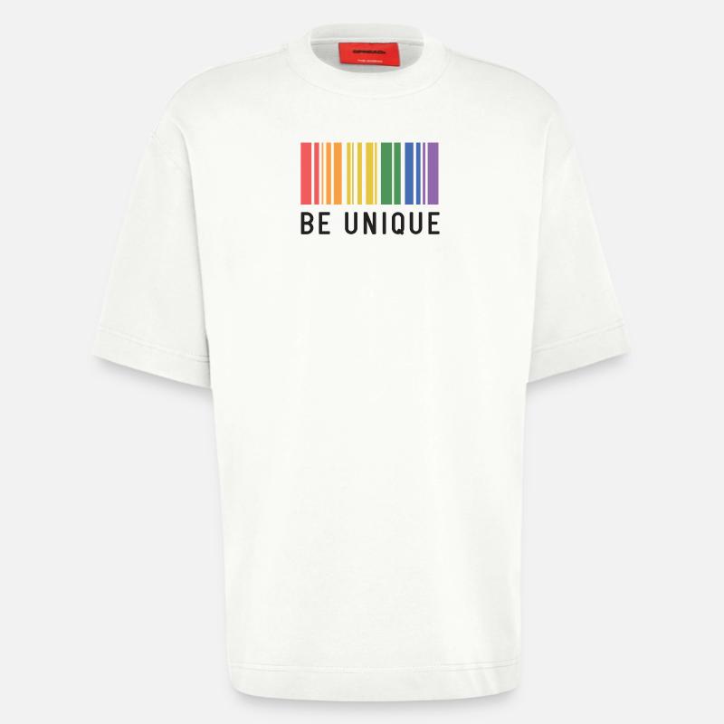 LGBT-Pride-Monat – Sei einzigartig - Heavyweight T-Shirt - made by SPREAD  - OFF WHITE