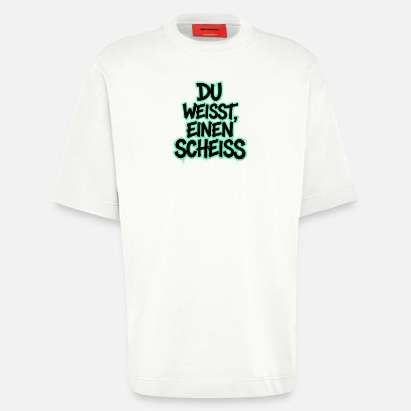 Du weißt, einen Scheiß Graffiti - Heavyweight T-Shirt - made by SPREAD  - OFF WHITE